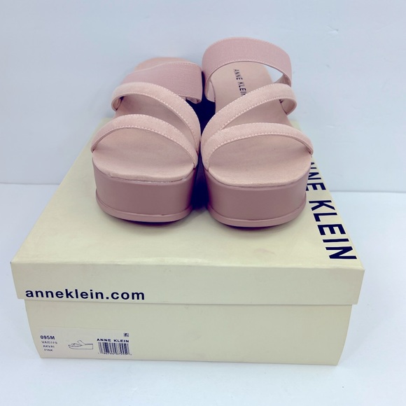 ANNE KLEIN,AKVAI PINK SLIP-ONS PLATFORM ELASTIC TOP W/SUPER CUSHION SOLE,SIZE9.5 - Picture 2 of 16